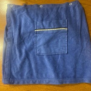 Vintage 1970 lite blue Women's wrap Skirt with Pocket